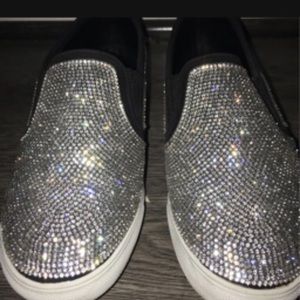 Silver flat shoes